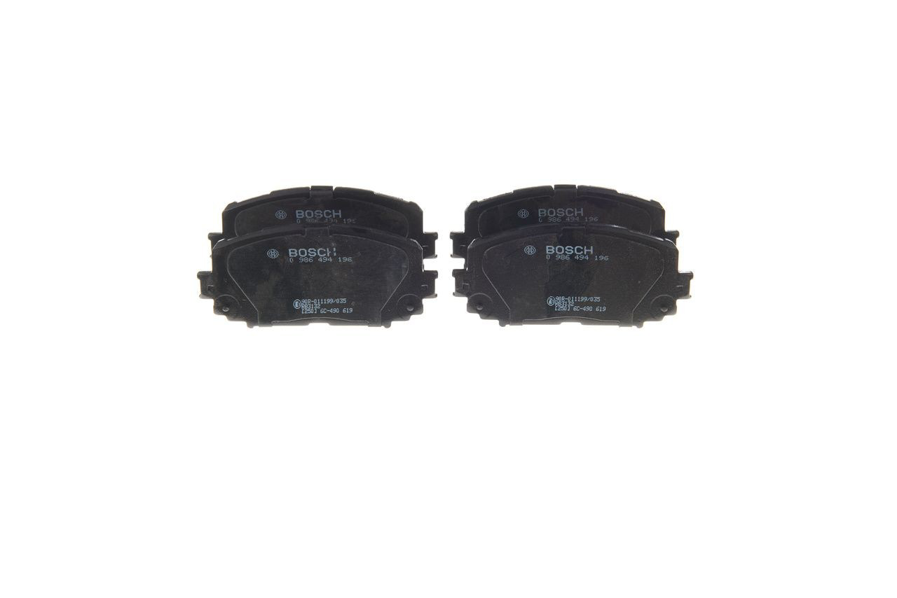 Передние тормозные колодки 0986494196 Bosch