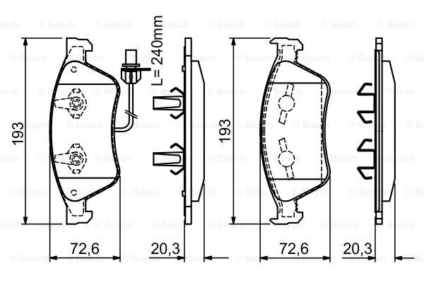 Колодки Bosch 0986494200 цена, от 60.58 USD