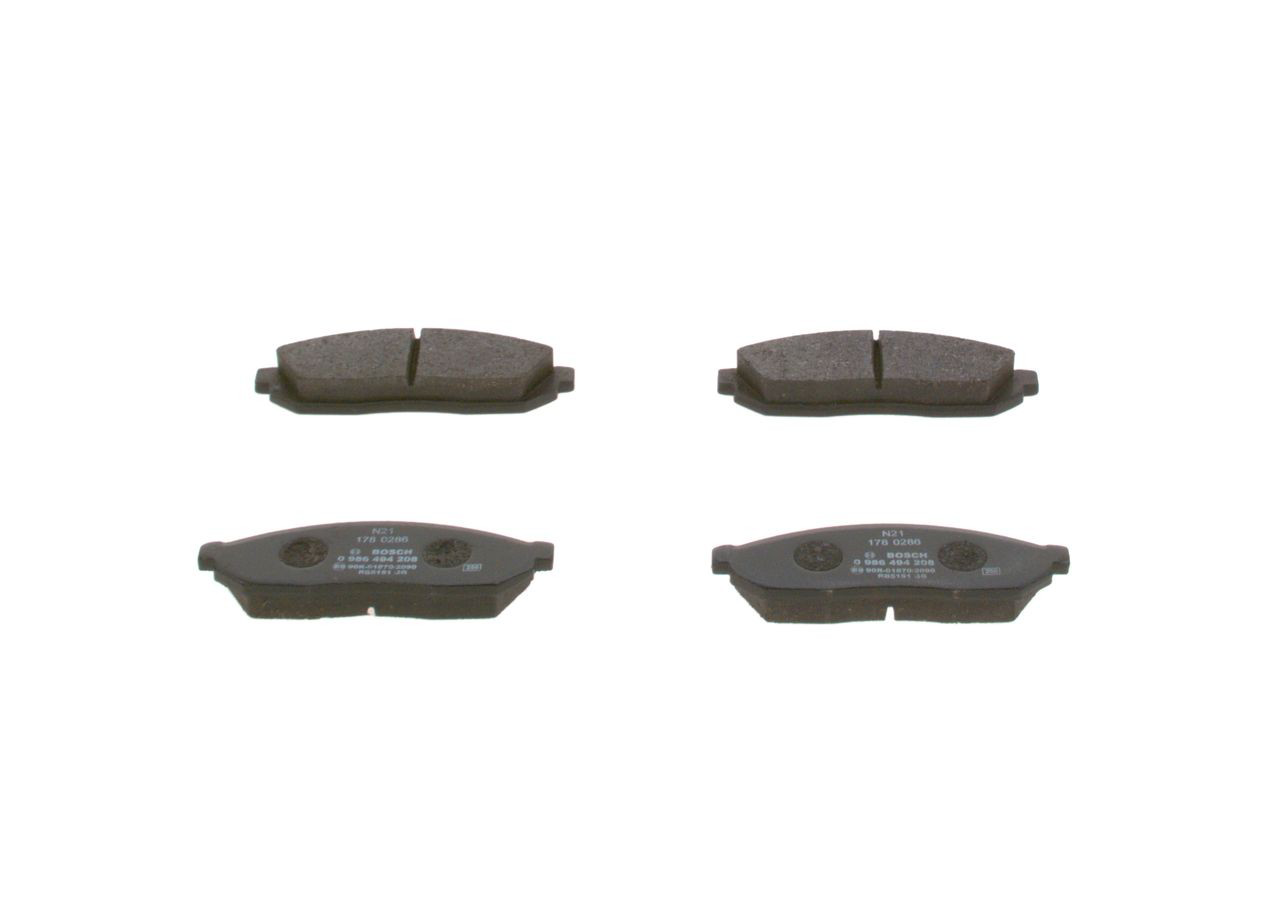 Тормозные колодки Bosch 0986494208