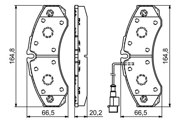 Купить 0986494239 Bosch Колодки тормозные задние, дисковые