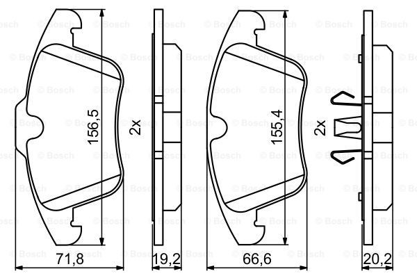 Колодки Bosch 0986494246 цена, от 39.35 USD