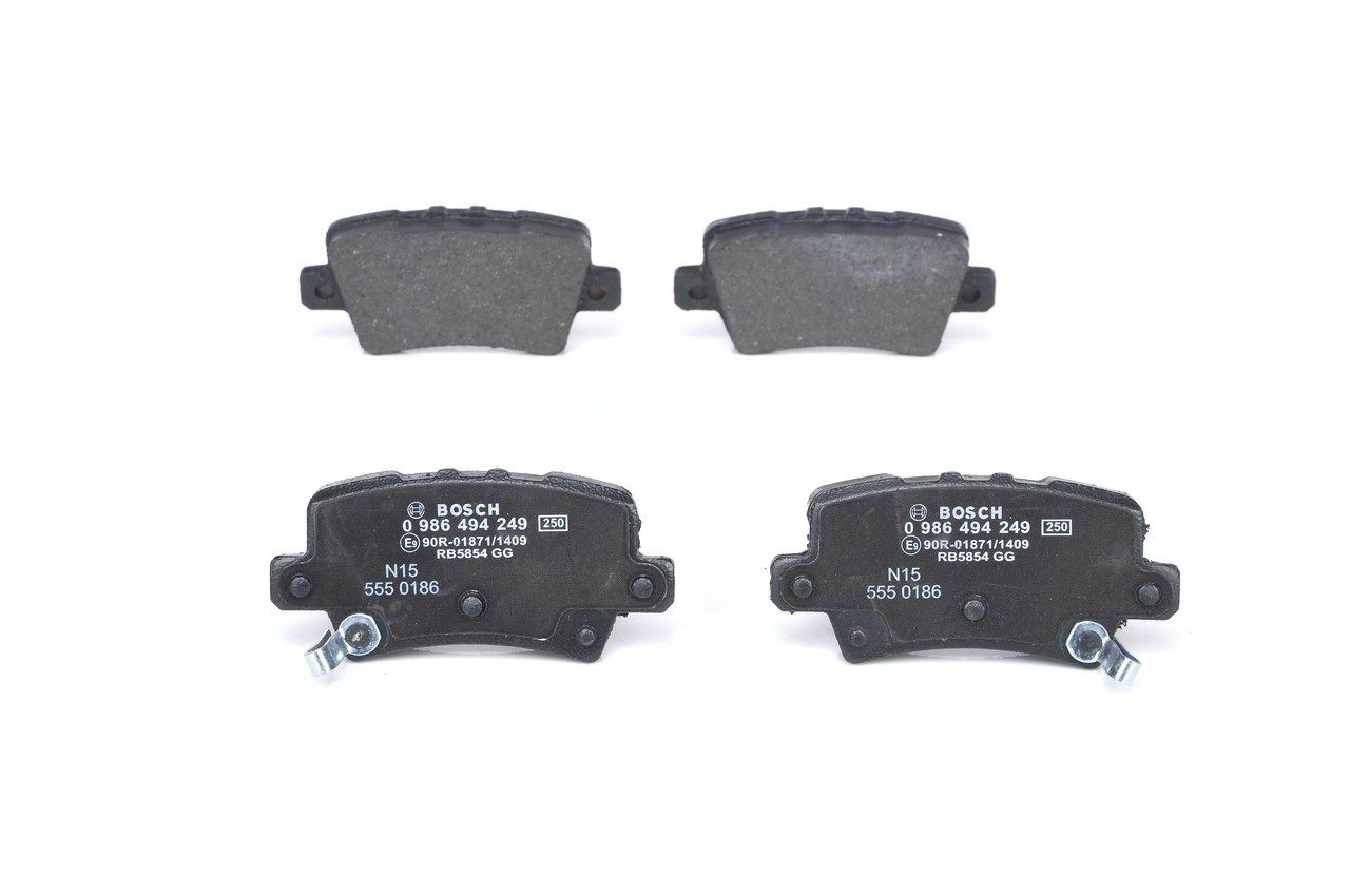 Купить 0986494249 Bosch Колодки тормозные задние, дисковые