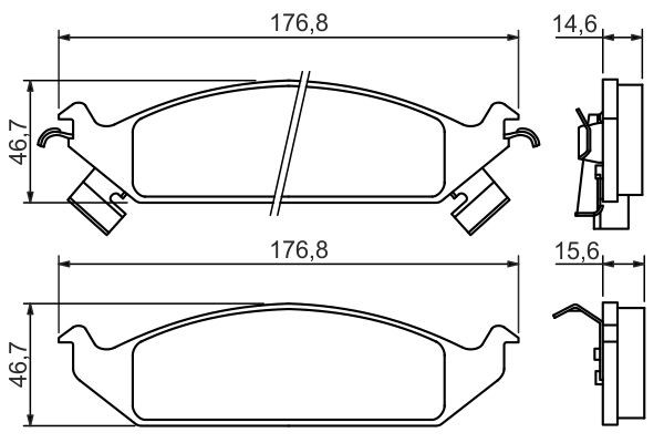 Купить 0986494313 Bosch Колодки тормозные