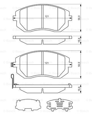 Купить 0986494315 Bosch Колодки тормозные