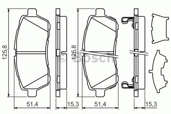 Купить 0986494321 Bosch Колодки тормозные