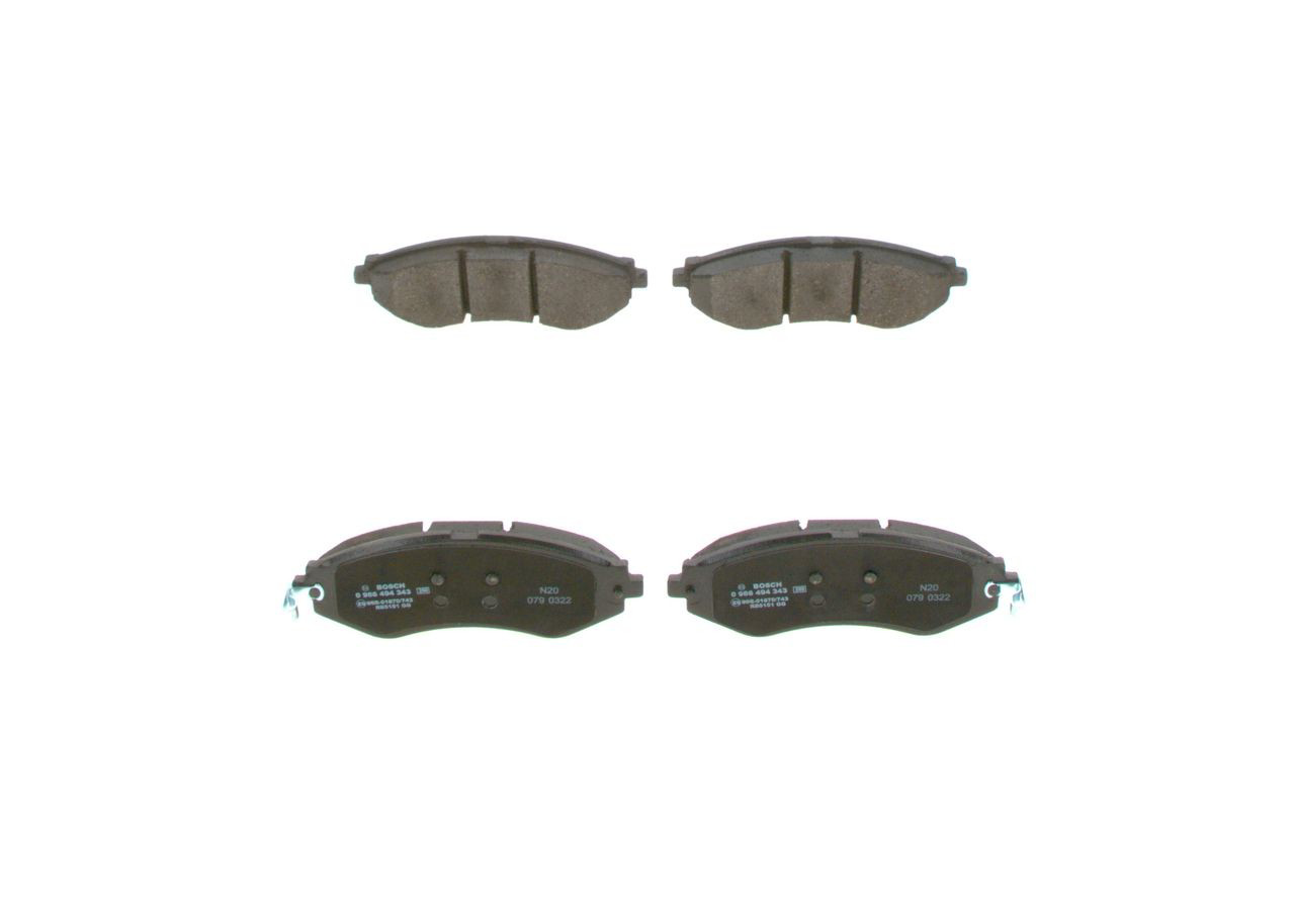 Тормозные колодки Bosch 0986494343