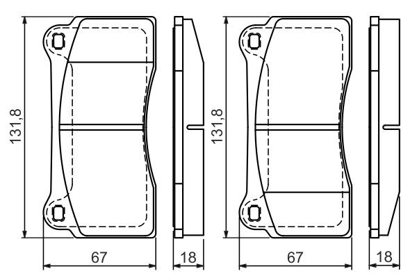 0986494353 Bosch Колодки передние
