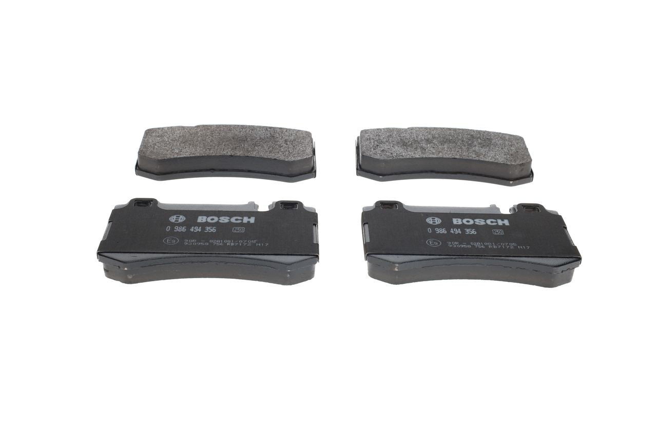 Задние тормозные колодки 0986494356 Bosch