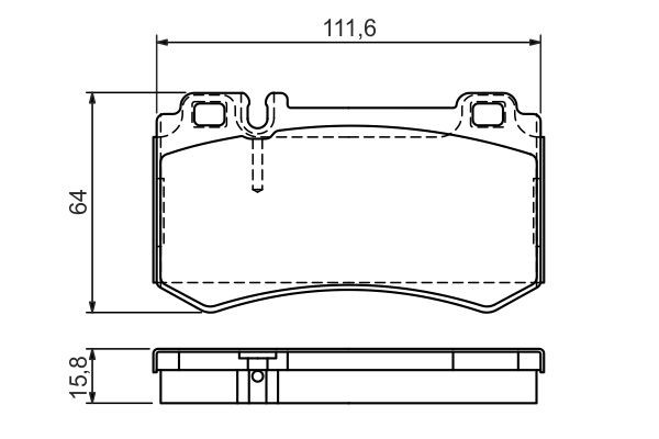 Купить 0986494356 Bosch Колодки тормозные задние, дисковые