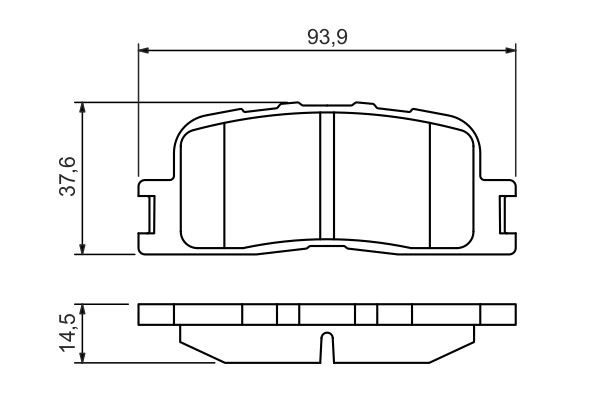 Задние тормозные колодки 0986494359 Bosch