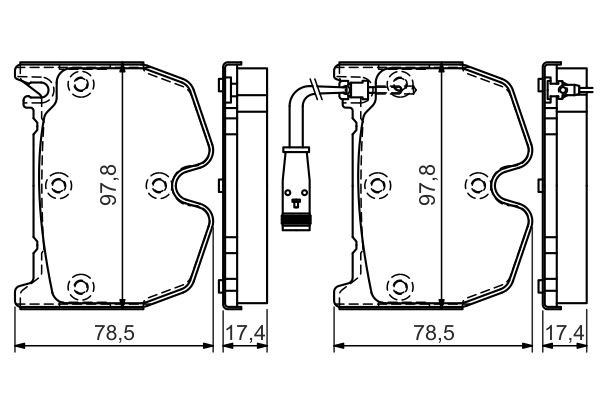 Колодки Bosch 0986494364 цена, от 95.18 USD