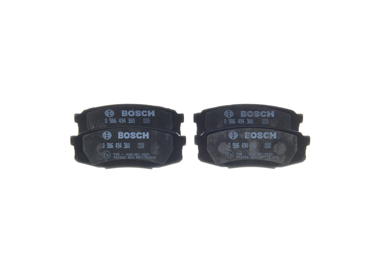 0986494380 Bosch Колодки тормозные дисковые комплект