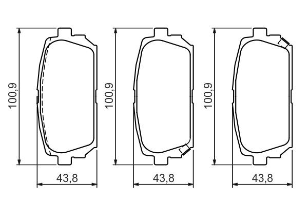 0986494400 Bosch Колодки тормозные дисковые комплект