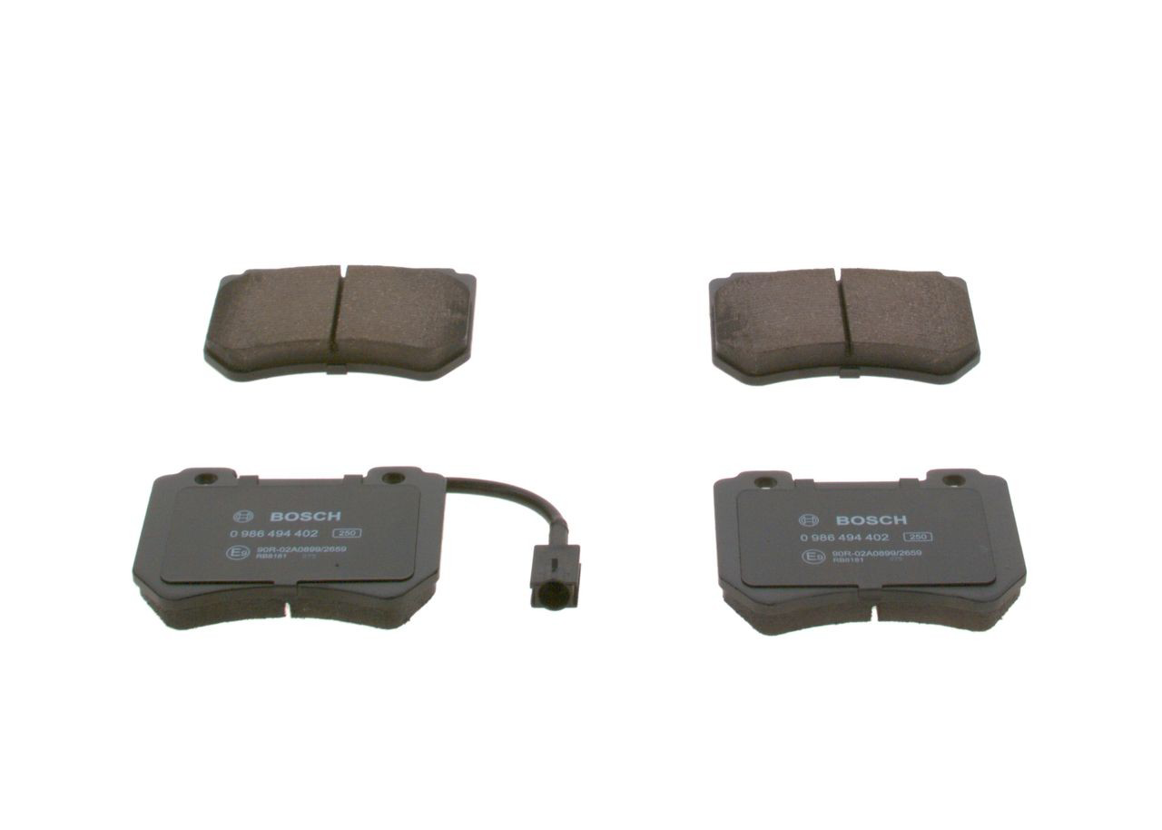 Передние тормозные колодки 0986494402 Bosch