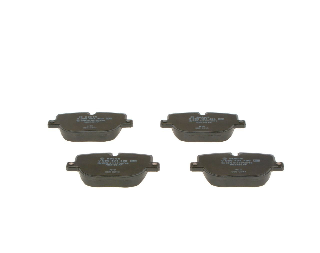 Задние дисковые колодки Bosch 0986494409