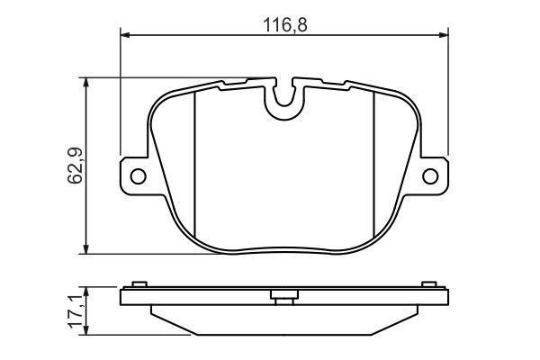 Купить 0986494409 Bosch Колодки тормозные задние, дисковые