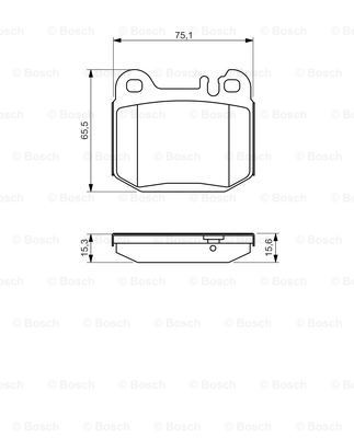 Задние тормозные колодки 0986494410 Bosch