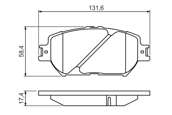 Купить 0986494418 Bosch Колодки тормозные
