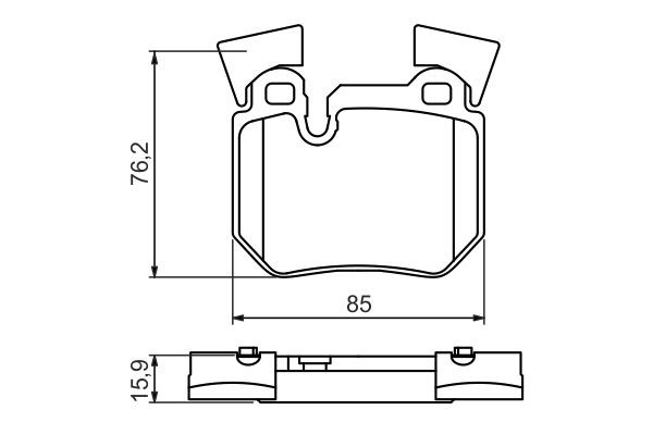 Купить 0986494421 Bosch Колодки тормозные задние, дисковые
