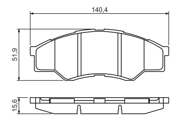 Купить 0986494425 Bosch Колодки тормозные