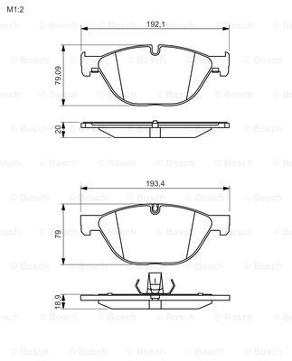0986494429 Bosch Колодки передние
