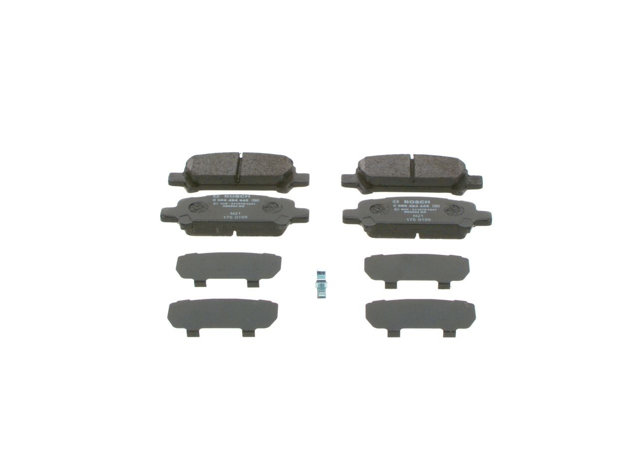 0986494445 Bosch Колодки тормозные дисковые комплект