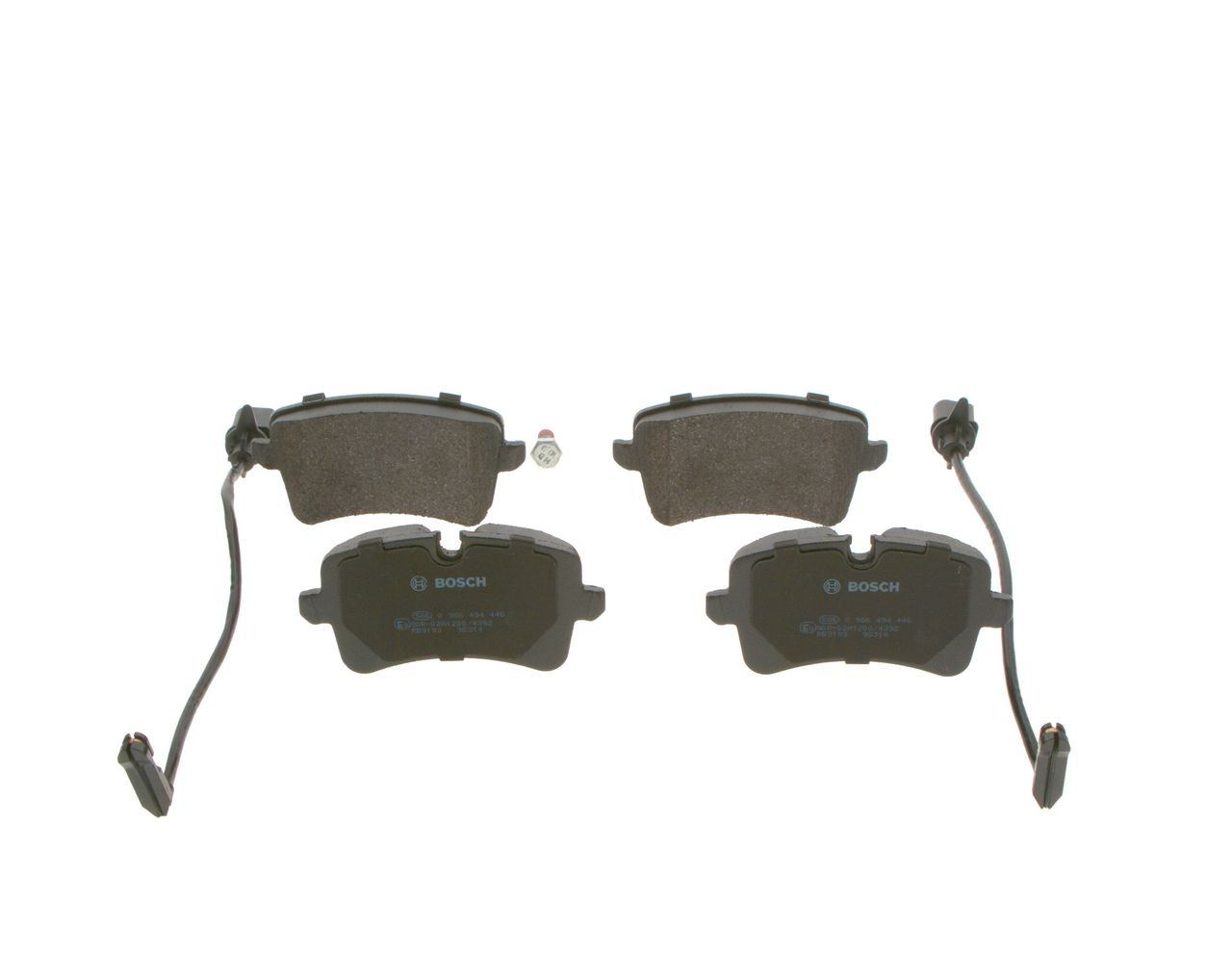 Задние тормозные колодки 0986494446 Bosch