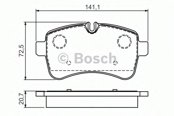 Купить 0986494460 Bosch Колодки тормозные задние, дисковые