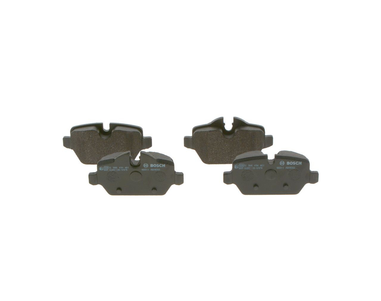 Купить 0986494461 Bosch Колодки тормозные задние, дисковые