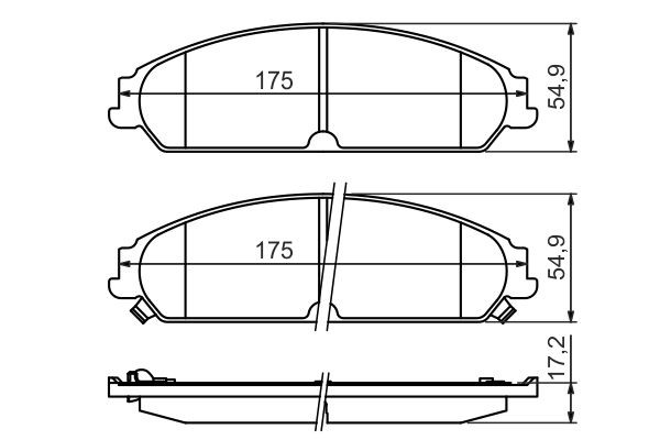0986494483 Bosch Колодки передние