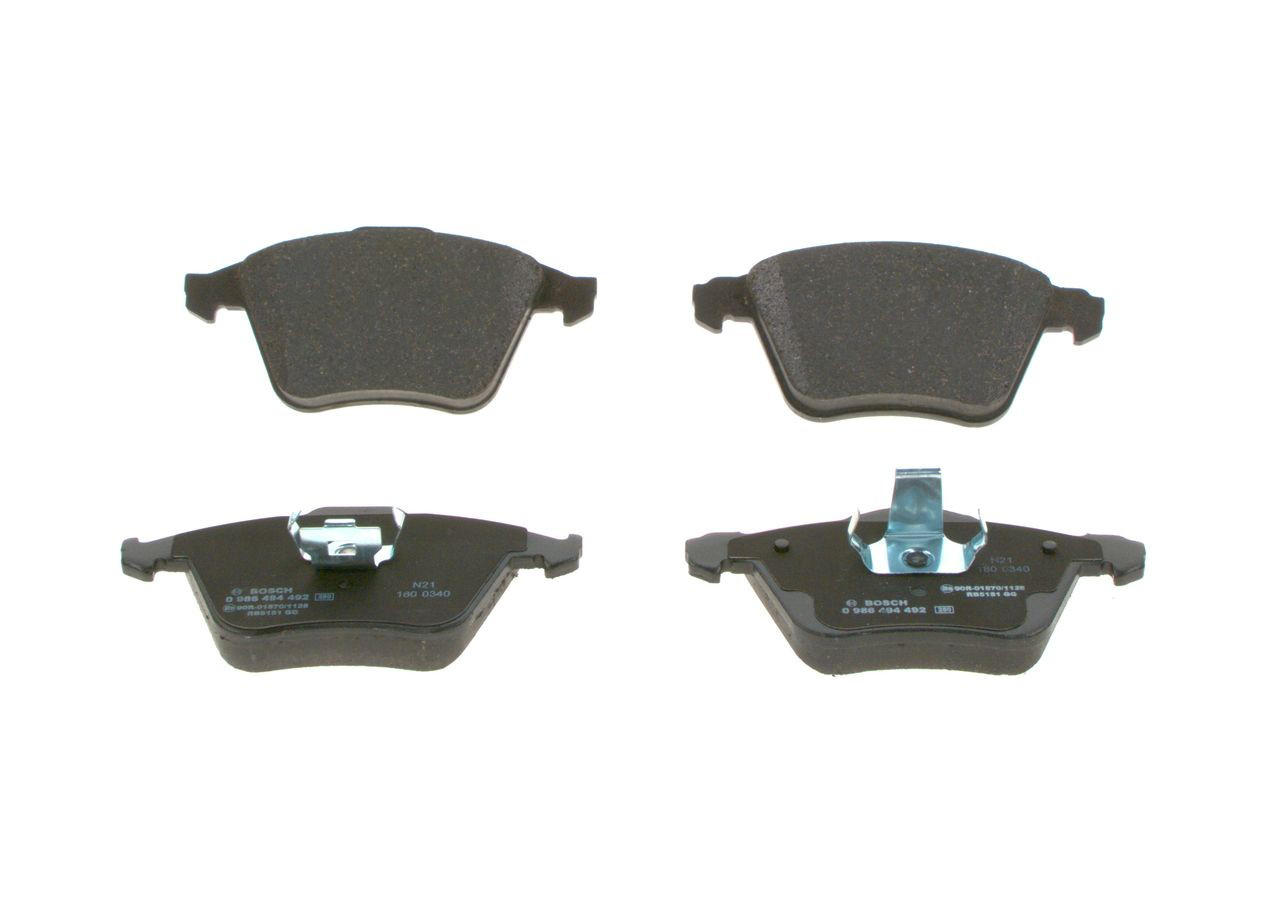 Передние тормозные колодки 0986494492 Bosch