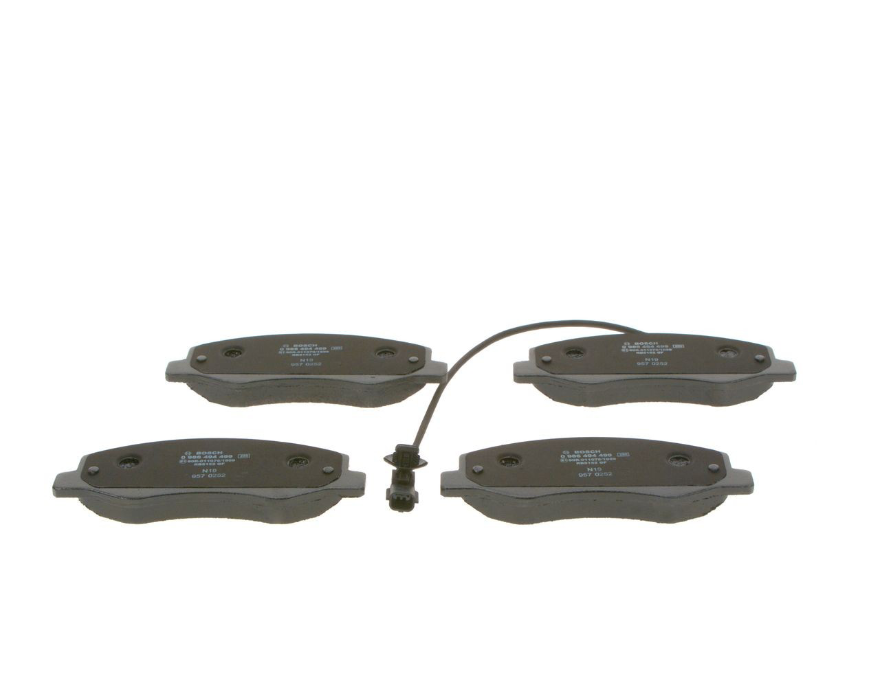 0986494499 Bosch Колодки тормозные дисковые комплект