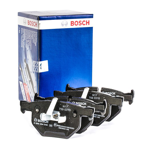 Купить 0986494540 Bosch Колодки тормозные задние, дисковые
