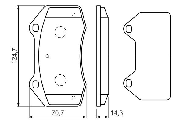 Купить 0986494551 Bosch Колодки тормозные