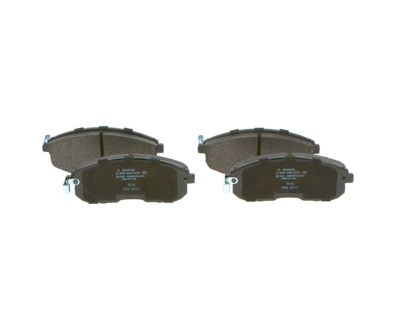 0986494572 Bosch Колодки передние
