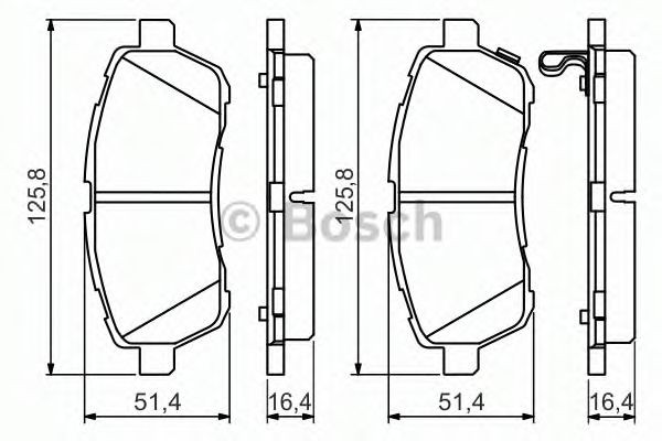 0986494574 Bosch Колодки передние