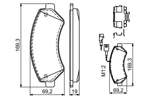 Купить 0986494580 Bosch Колодки тормозные