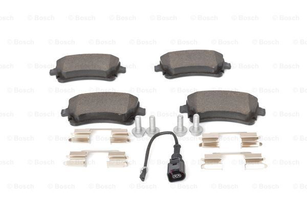 Купить 0986494583 Bosch Колодки тормозные задние, дисковые