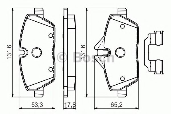 0986494588 Bosch Колодки передние