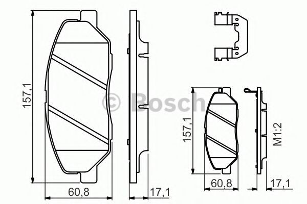 Купить 0986494631 Bosch Колодки тормозные