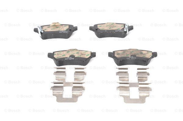 Купить 0986494654 Bosch Колодки тормозные задние, дисковые