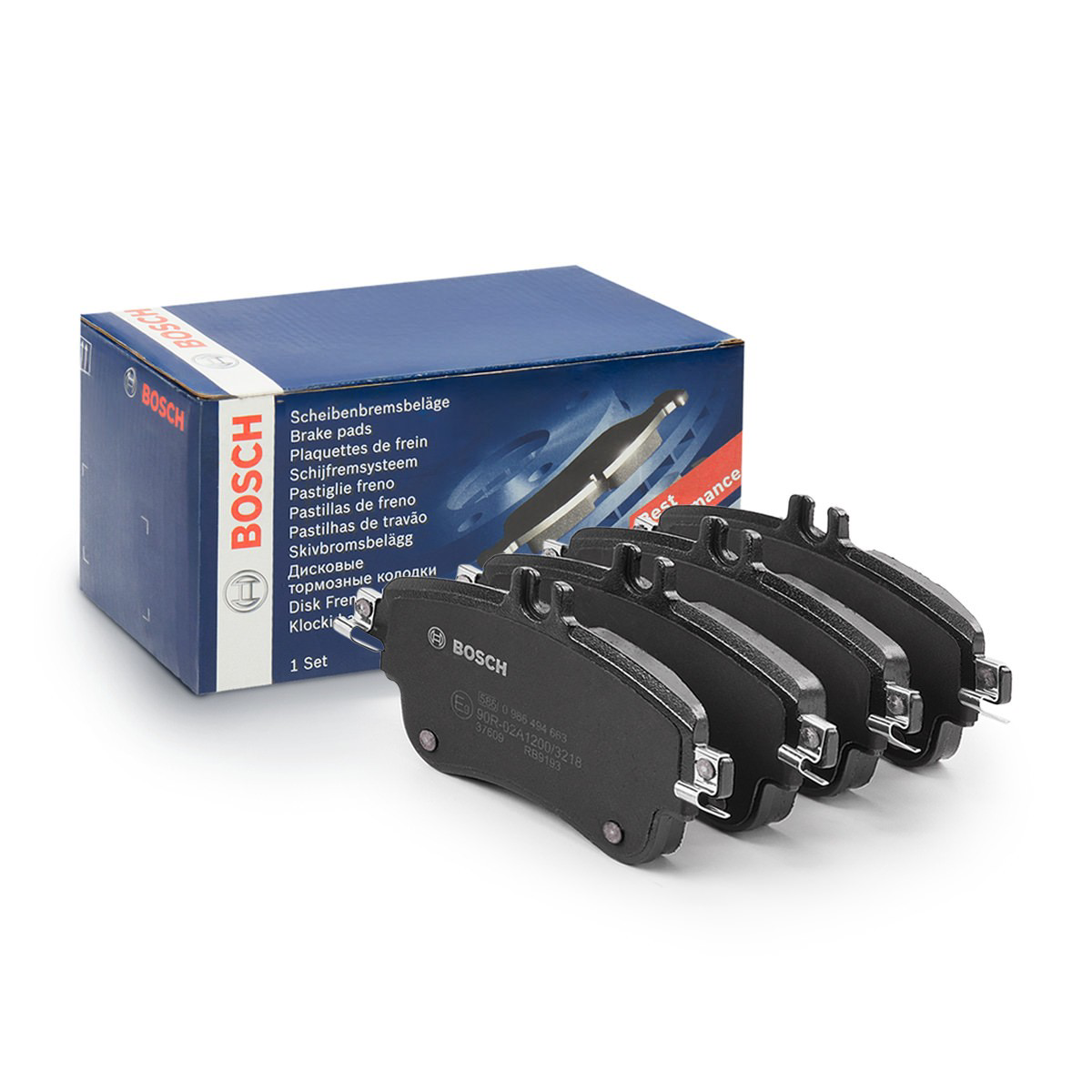 Купить 0986494663 Bosch Колодки тормозные
