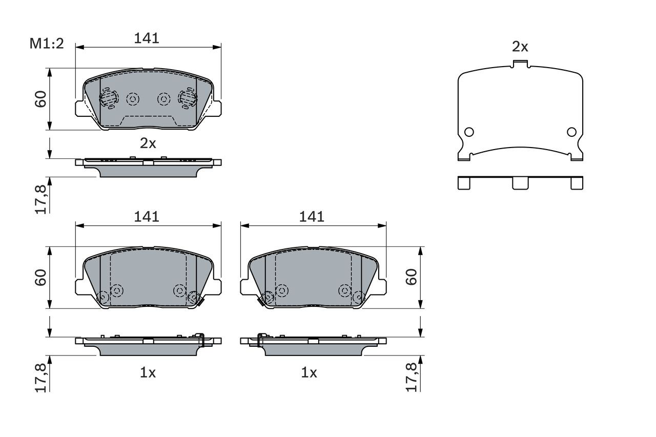 Колодки Bosch 0986494671 цена, от 19.46 USD