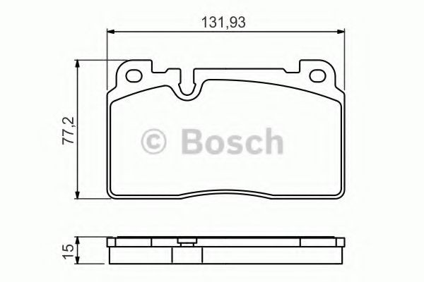 Купить 0986494702 Bosch Колодки тормозные