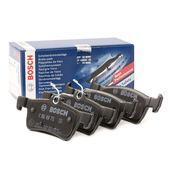 Задние тормозные колодки 0986494715 Bosch