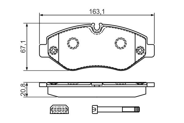 Колодки Bosch 0986494728 цена, от 38.34 USD
