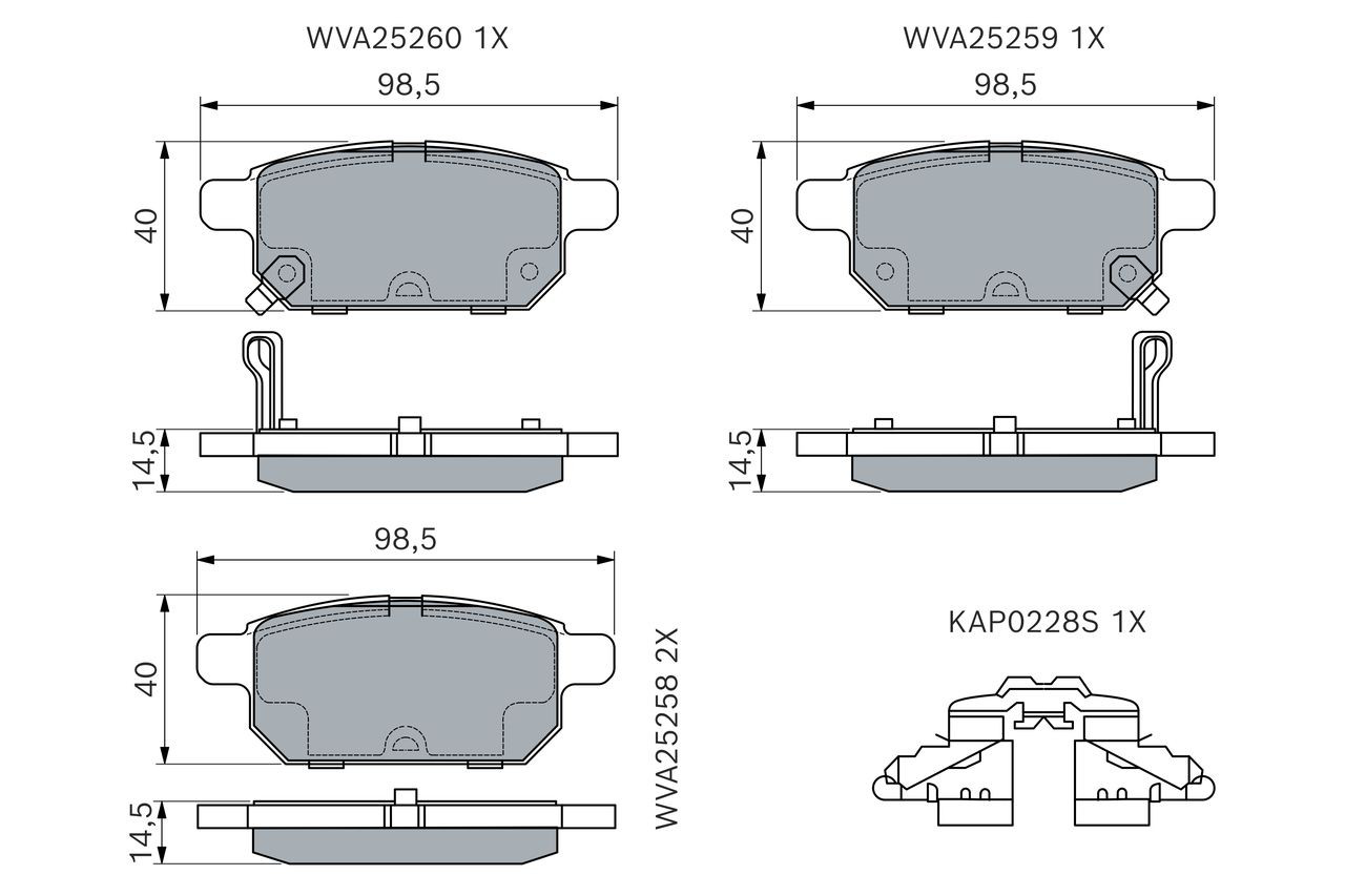Купить 0986494748 Bosch Колодки тормозные задние, дисковые