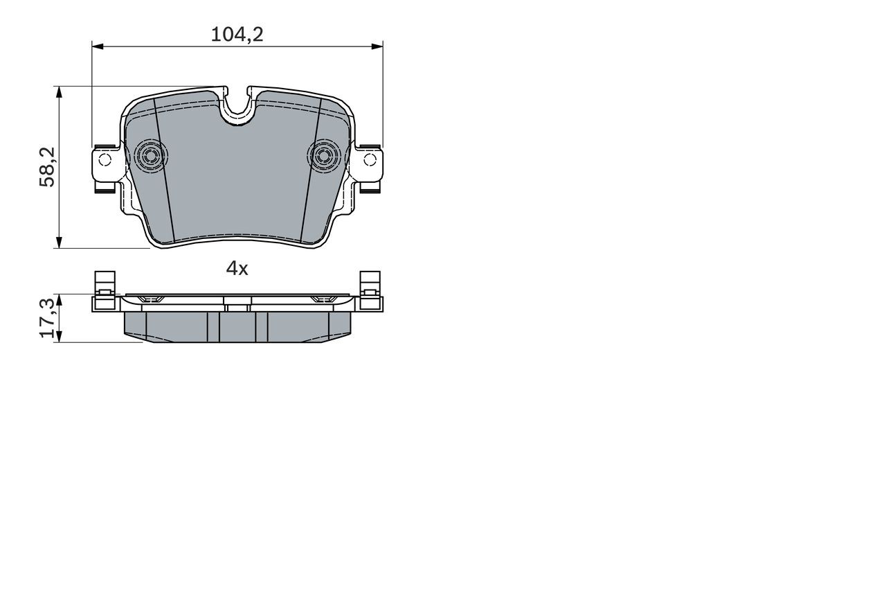 Колодки дисковые  Bosch 0986494753 цена, от 61.11 USD