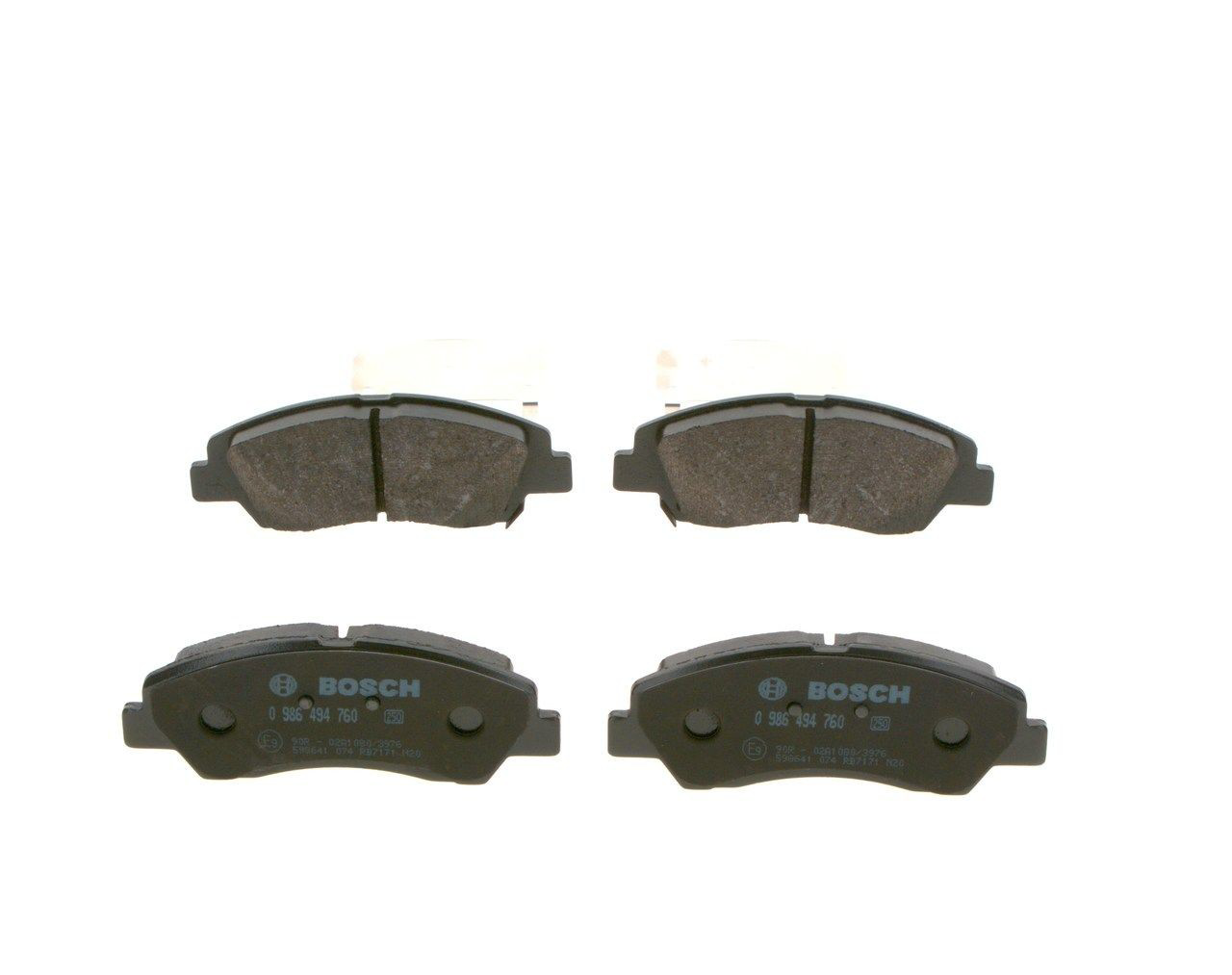 0986494760 Bosch Колодки передние