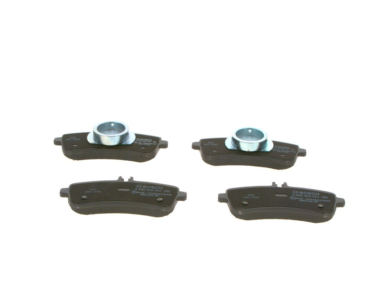 Купить 0986494763 Bosch Колодки тормозные задние, дисковые